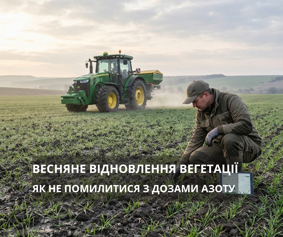 Весняне відновлення вегетації озимої пшениці 2026: як не помилитися з дозами азоту