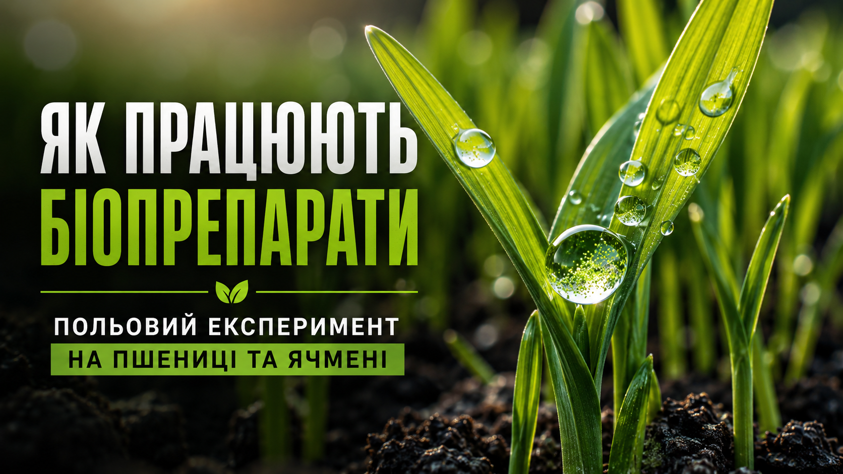 Як працюють біопрепарати | Польовий експеримент на пшениці та ячмені